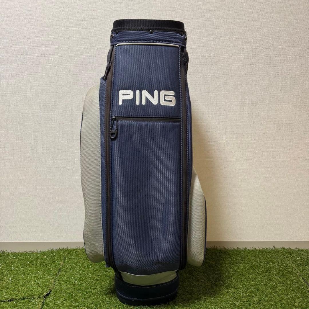 PING ピン キャディバッグ explore ゴルフバッグ ネイビー グレー