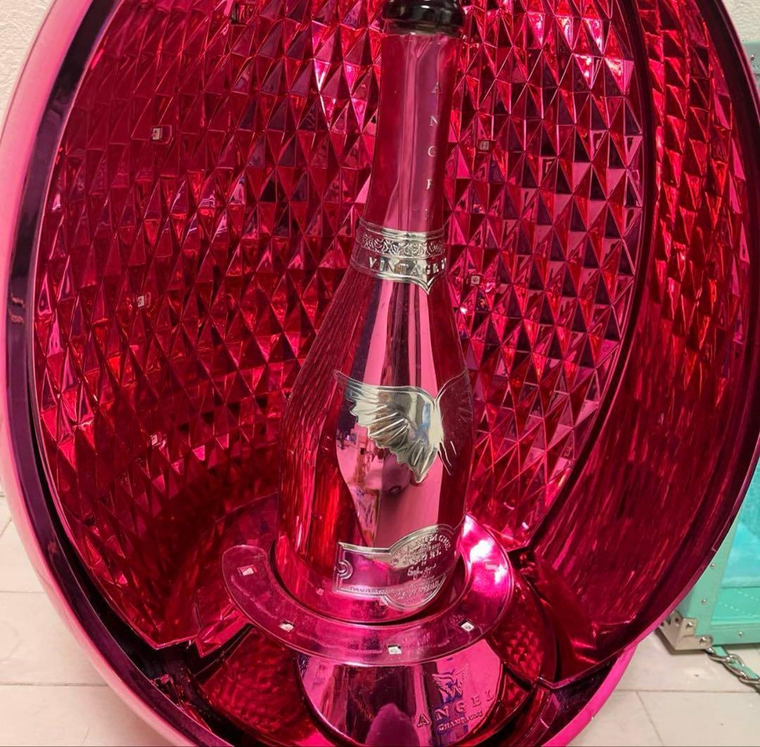 エンジェルシャンパン　eggピンク　空きボトル egg箱