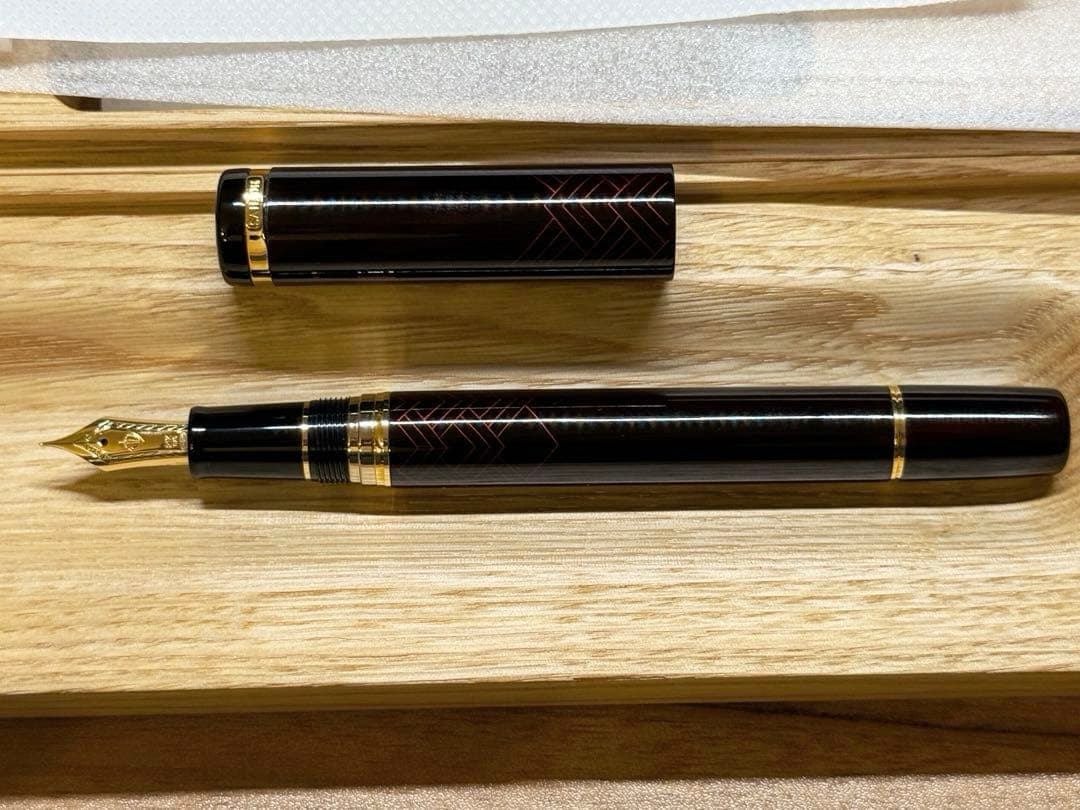 セーラー万年筆　截金　海浪　えなみ　21金　細字F