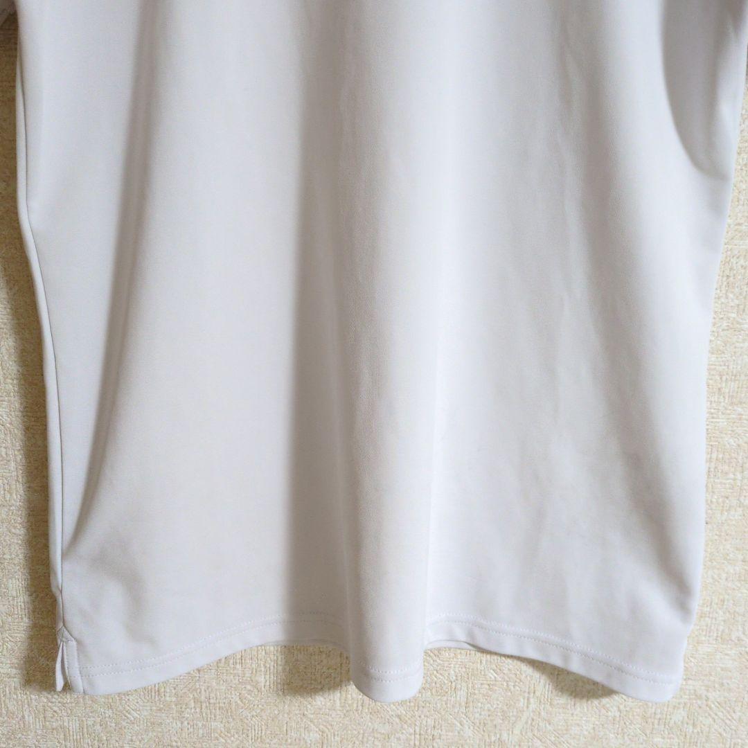 ブリーフィングゴルフ 刺繍 ロゴ ポロシャツ ゴルフウェア 白 L