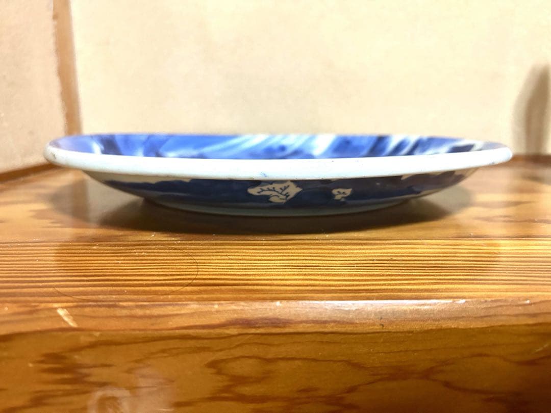 清光緒　染付　青花　大皿　中国美術　骨董品　陶磁器　時代物