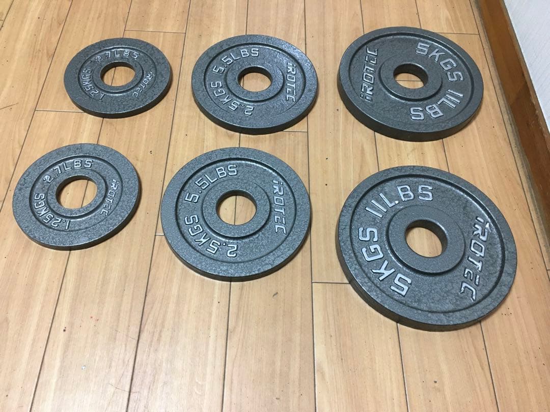 iROTEC アイロテック プレートセット 計17.5kg 穴径50mm