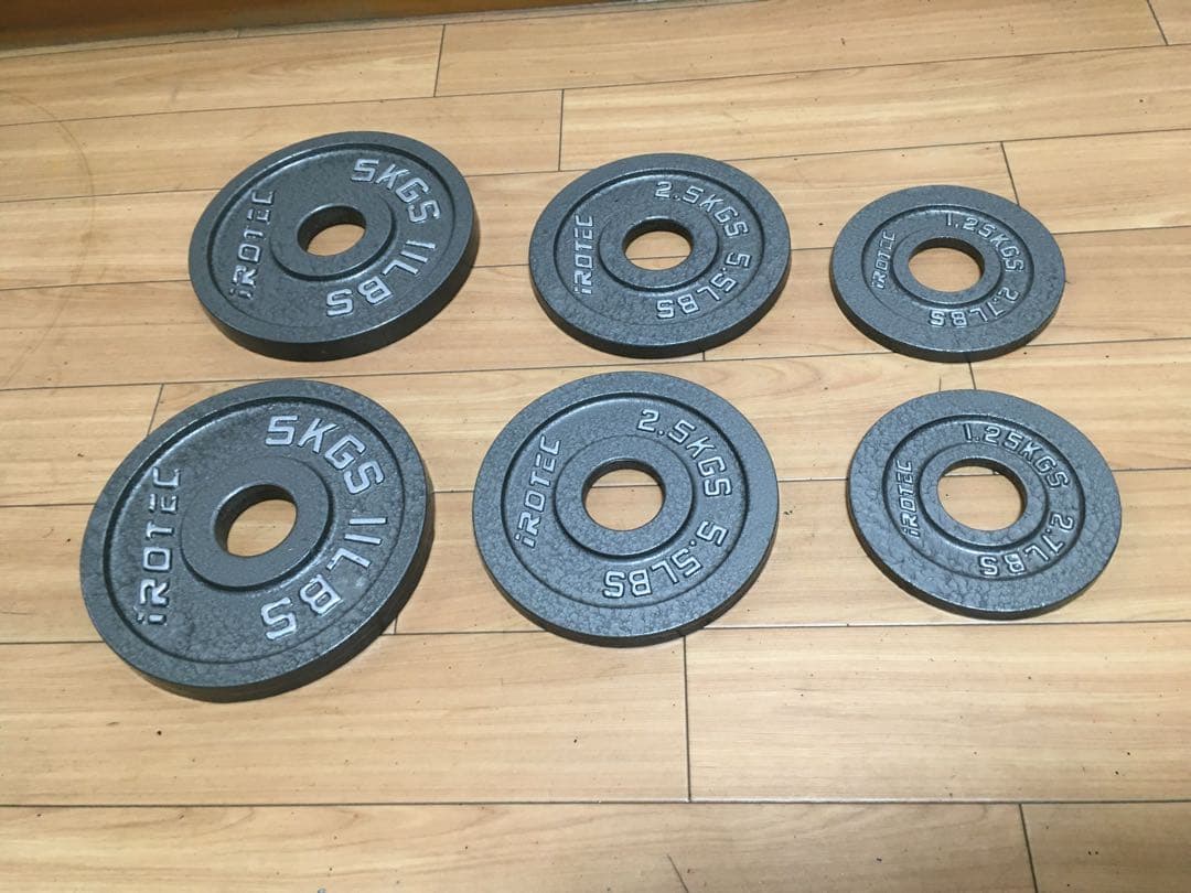 iROTEC アイロテック プレートセット 計17.5kg 穴径50mm