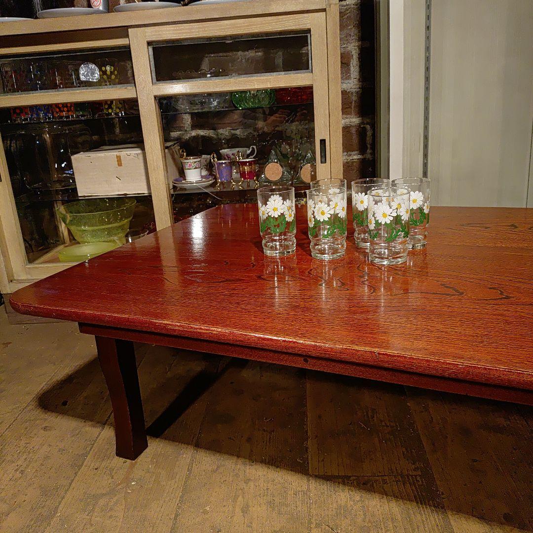 希少サイズ　特大　折りたたみテーブル　ちゃぶ台　ビンテージ　昭和レトロ