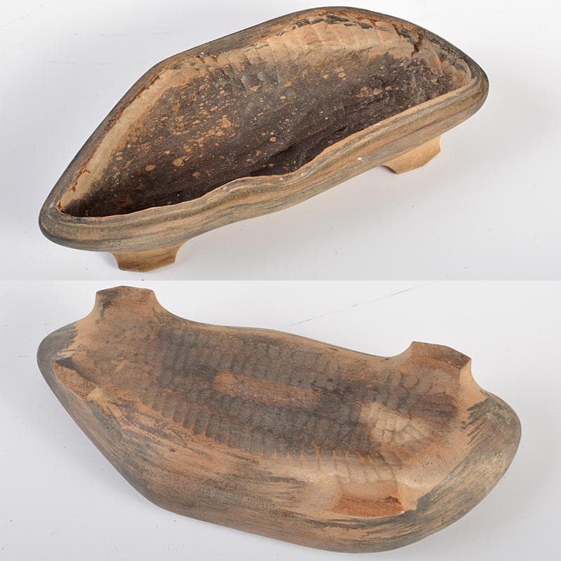 天然石　鑑賞石　菊花石　置物　重さ約3.5kg　唐木台付　V　R6416