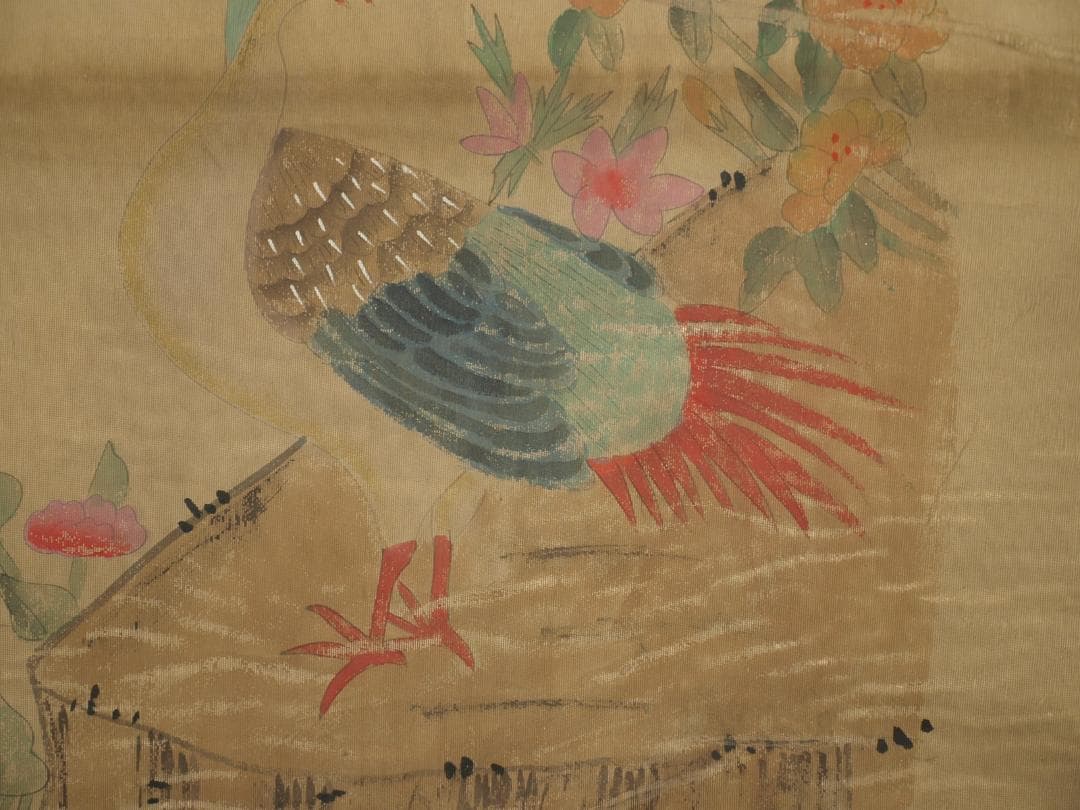 中国，南唐の掛軸　激安骨董品　肉筆保証　博物館保管品 BD306A12-2