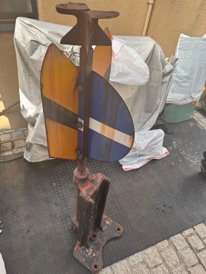 鉄道廃品 転轍標識灯/転轍機/標識燈/合図灯/信号灯/ジャンク品