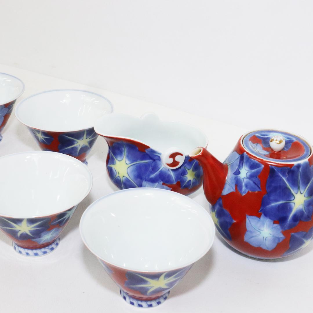 肥前有田焼　深川製　富士印　茶器揃え　桐箱有　宮内庁御用達　　煎茶器