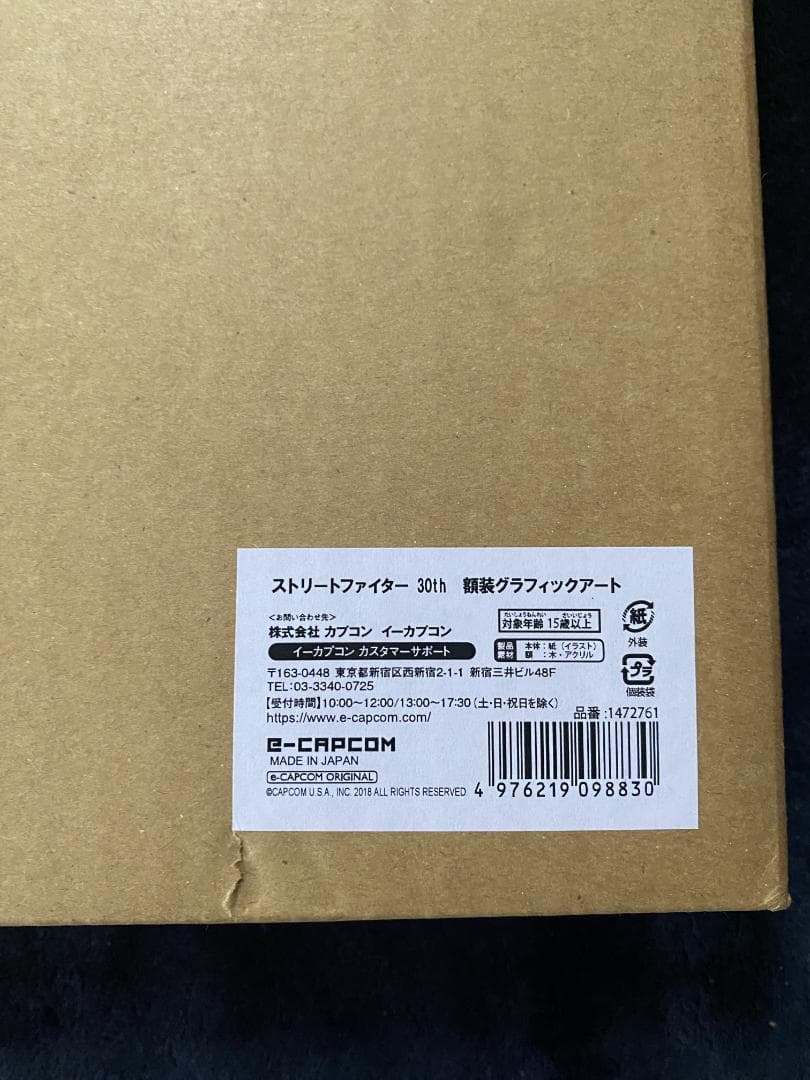 ストリートファイター 30th 額装グラフィックアート シリアルナンバー入り