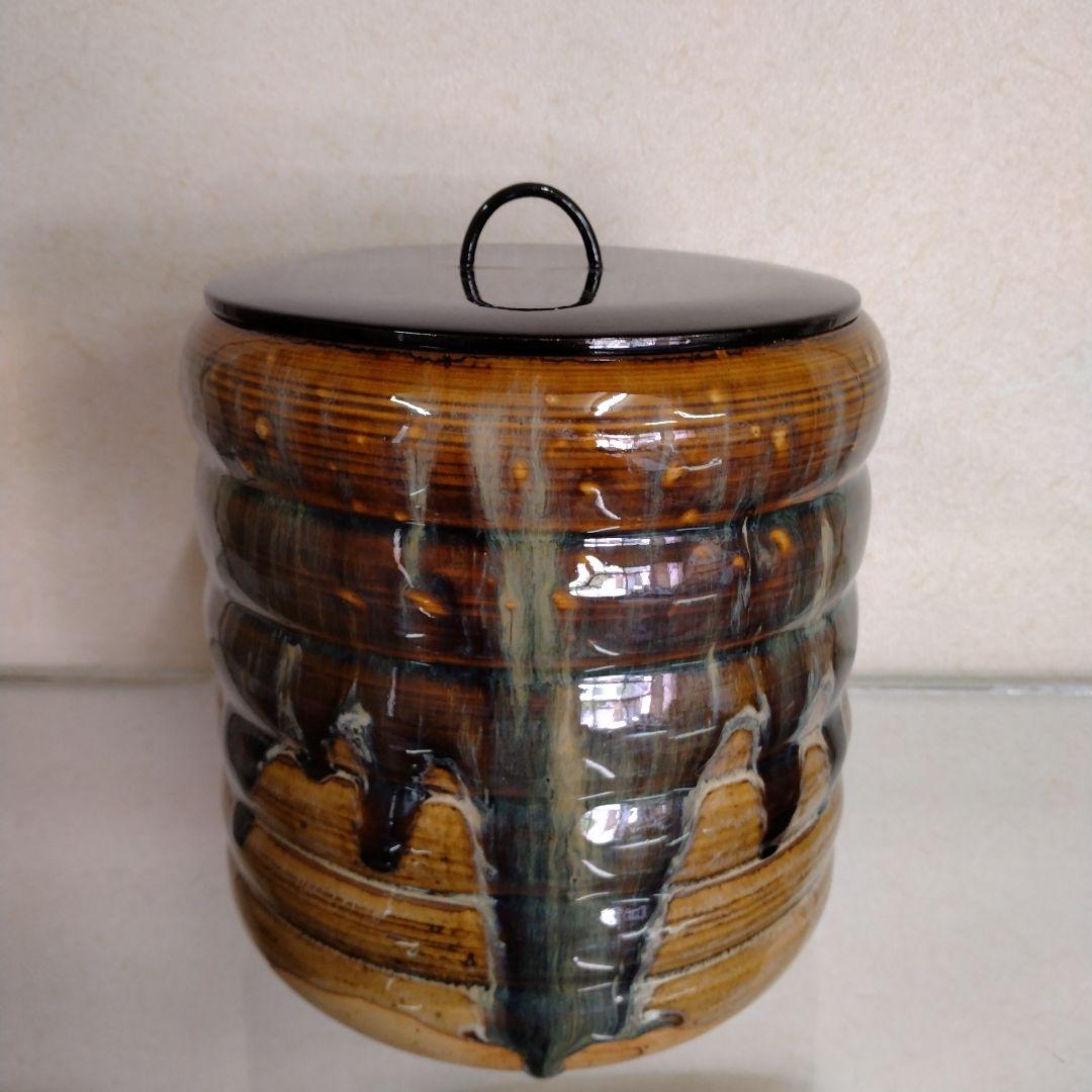 茶道具　期間限定特価　高取一重口水指(十四代　　　亀井味楽)