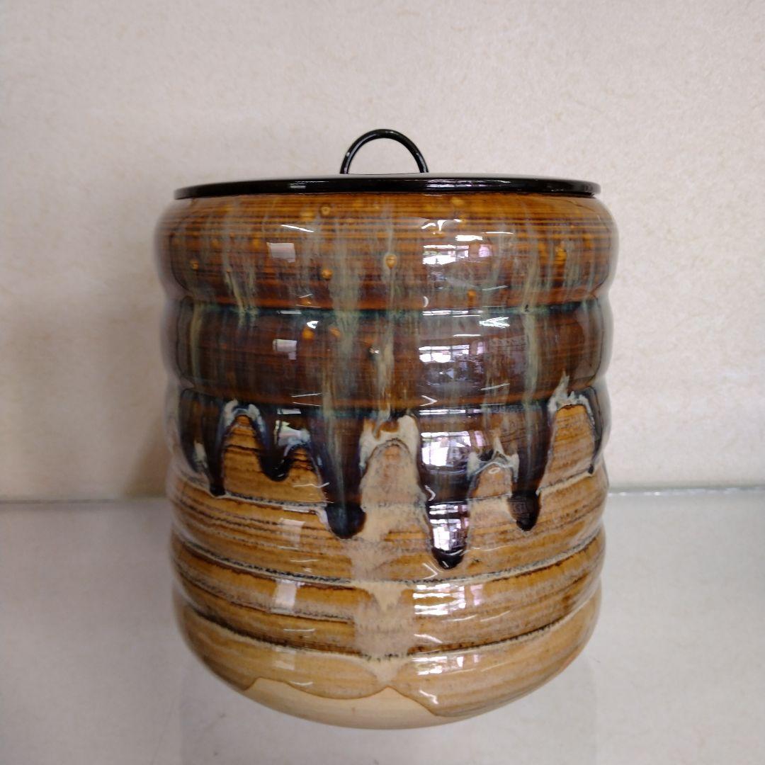 茶道具　期間限定特価　高取一重口水指(十四代　　　亀井味楽)