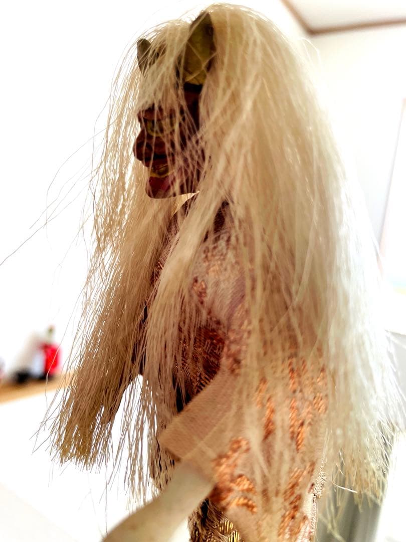 大幅値引き！希少！！年代不詳　アンティーク能楽人形2体セット