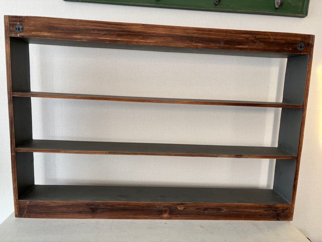 イギリスアンティークシェルフウォールシェルフ壁掛けラック