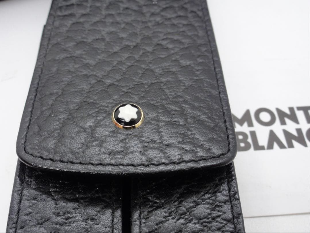 稀な未使用の稀少モデル逸品！GLOVE型極厚本革製ペンポーチ2本差し★モンブラン