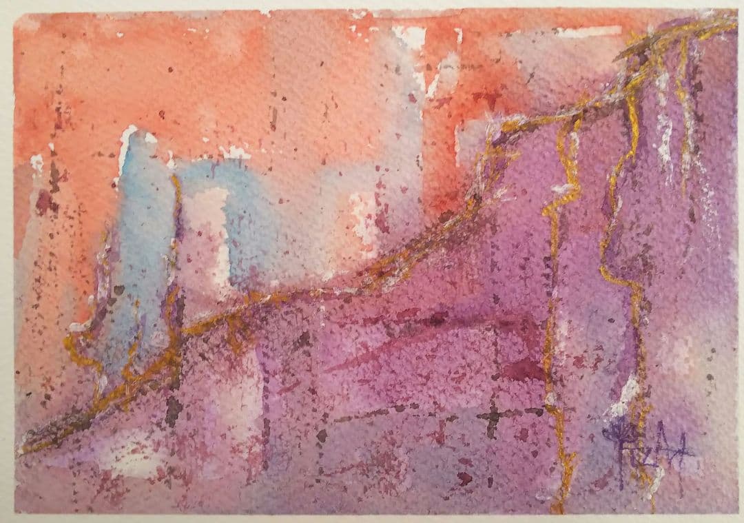 癒しの水彩画1083 神の国