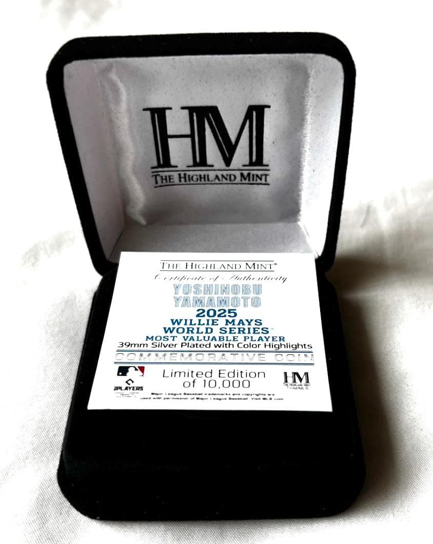 ドジャース 山本由伸 2025 MVP記念、シルバー 1万個限定
