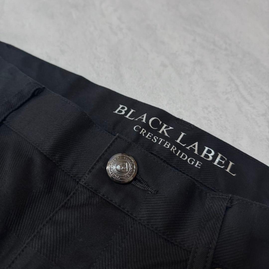 【美品】ブラックレーベル クレストブリッジ シャドーチェック LLサイズ 黒