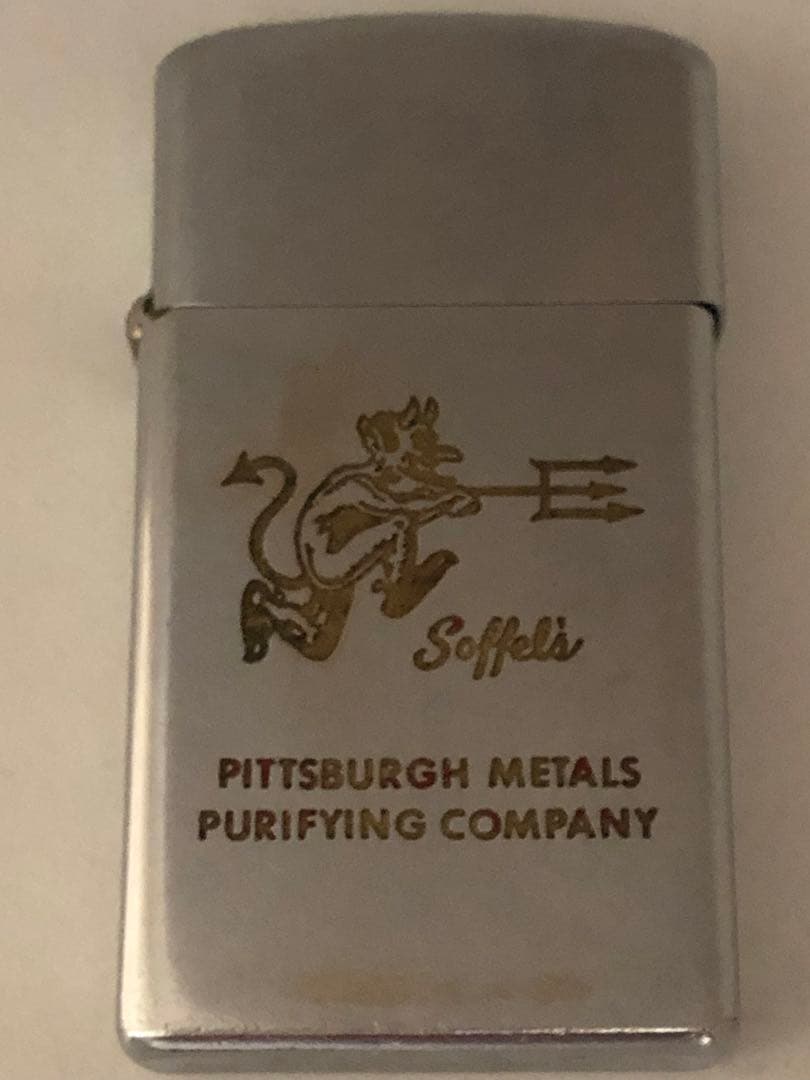 ビンテージ 60s デビル　悪魔　ZIPPO アドバタイジング　ライター　スカル