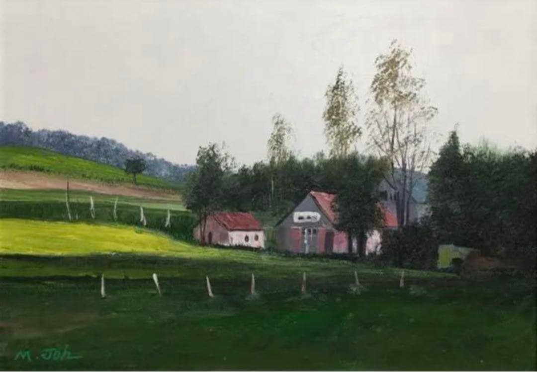 絵画・額縁・油絵・城 正樹・新品未使用・フォンテーヌブロー・美術品・インテリア