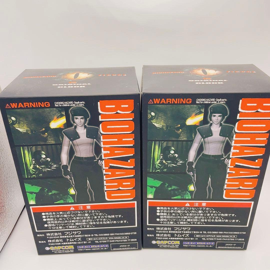 BIOHAZARD 時計付きフィギュア ジル ハンク セット