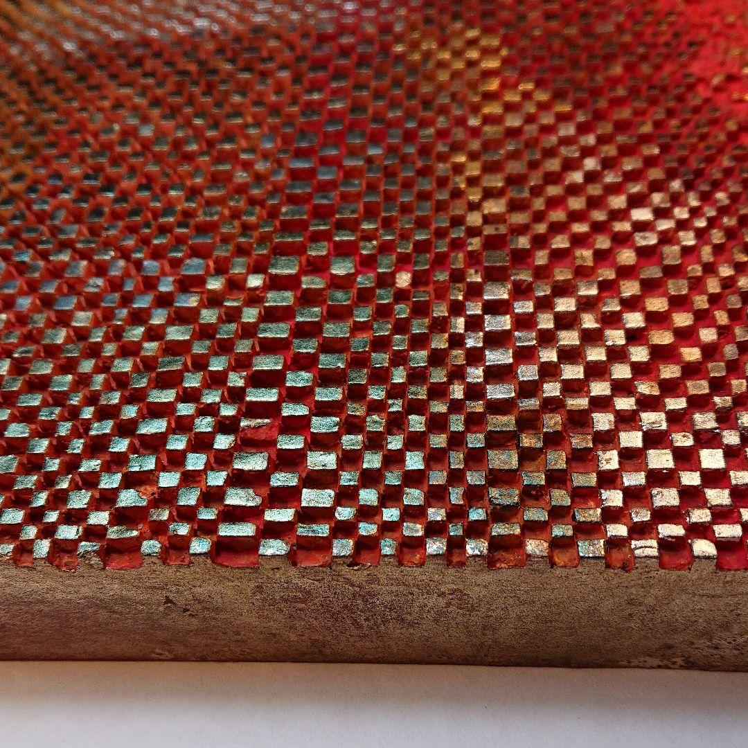 日本画/堤進の小品です。「相転移/そうてんい 時空の織り物#5」S0号