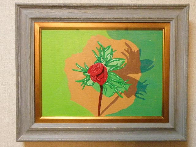 アクリル絵画　☆ＢＬＯＯＤ　～　和名(恋人の血)☆　　【額装】