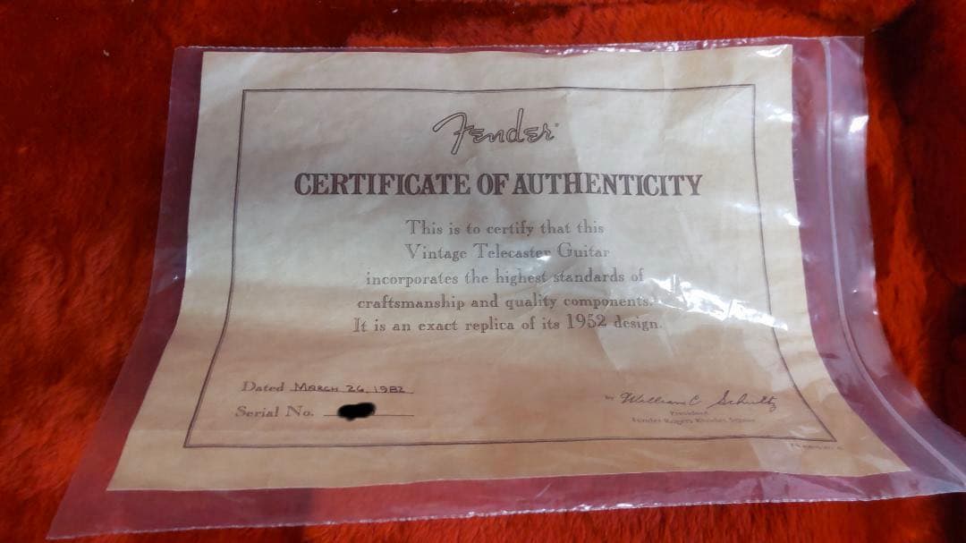 Fender Telecas American Vintage (1982製)