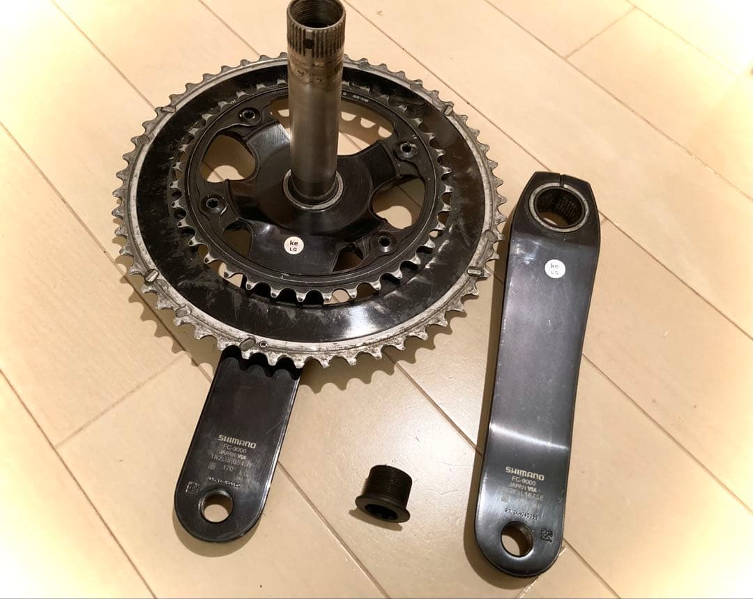 ★美品★シマノ★SHIMANO★FC-9000★左右クランクセット★