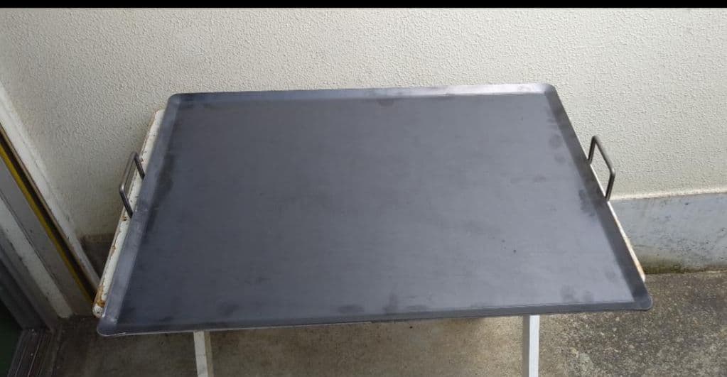 キャンセル品のため特価 持手付 ６ミリ鉄板 LPガス グリドル BBQ イベント