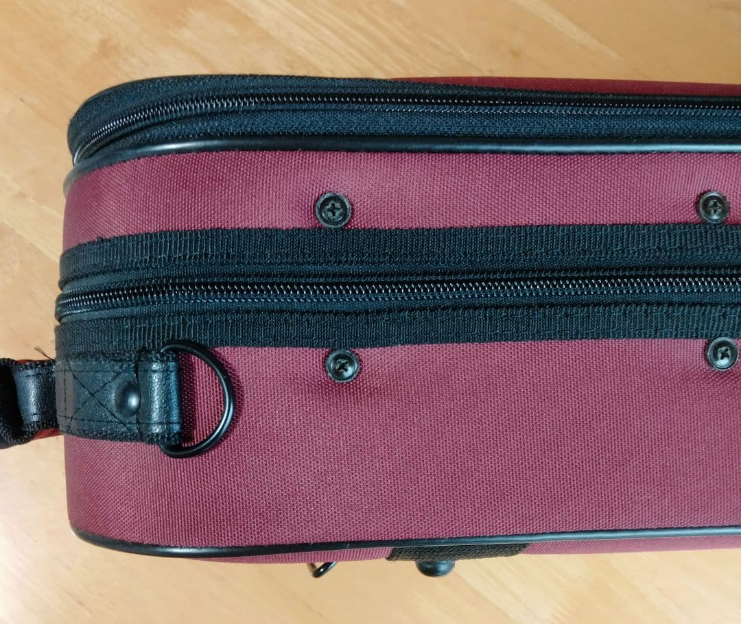 4/4バイオリンケース スーパーライト四角赤