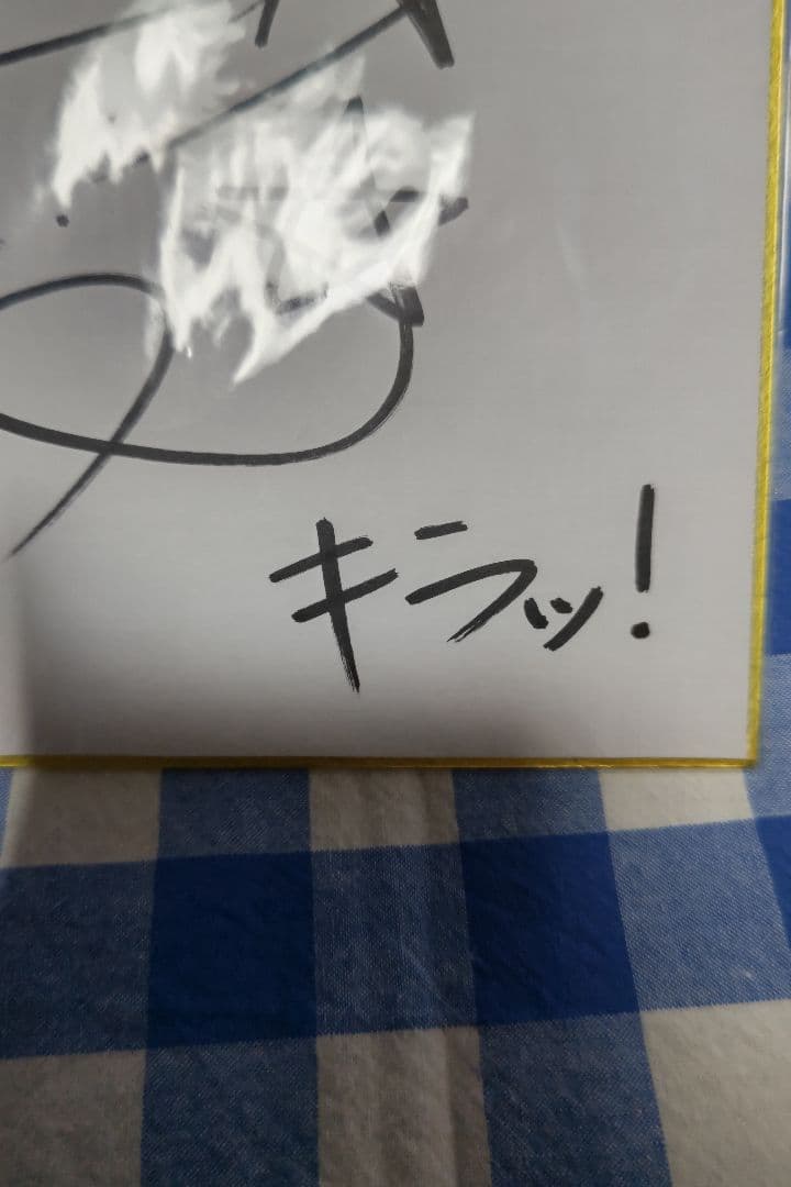 マクロスF ランカ・リー 直筆サイン色紙「中島愛」