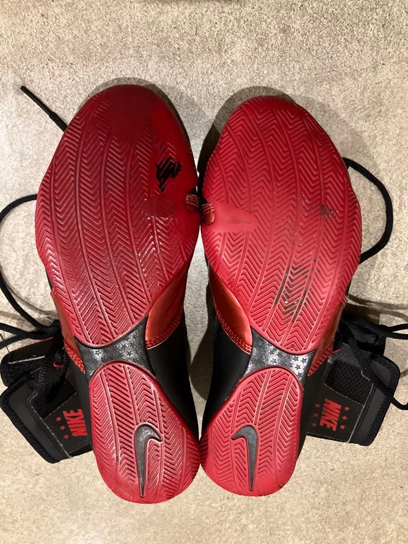 NIKE ハイパーKO ボクシングシューズ ブラック/レッド 27㎝