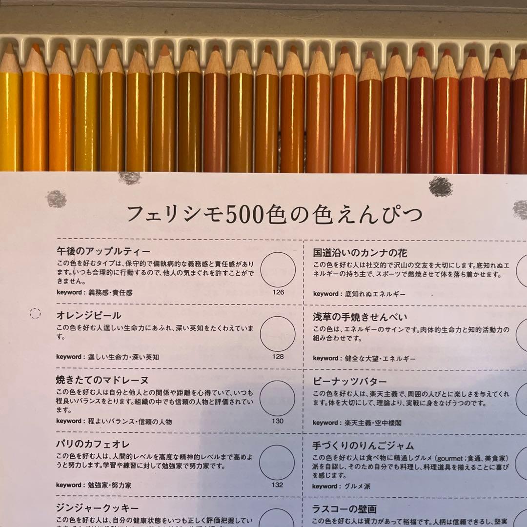 フェリシモ　500色　色鉛筆