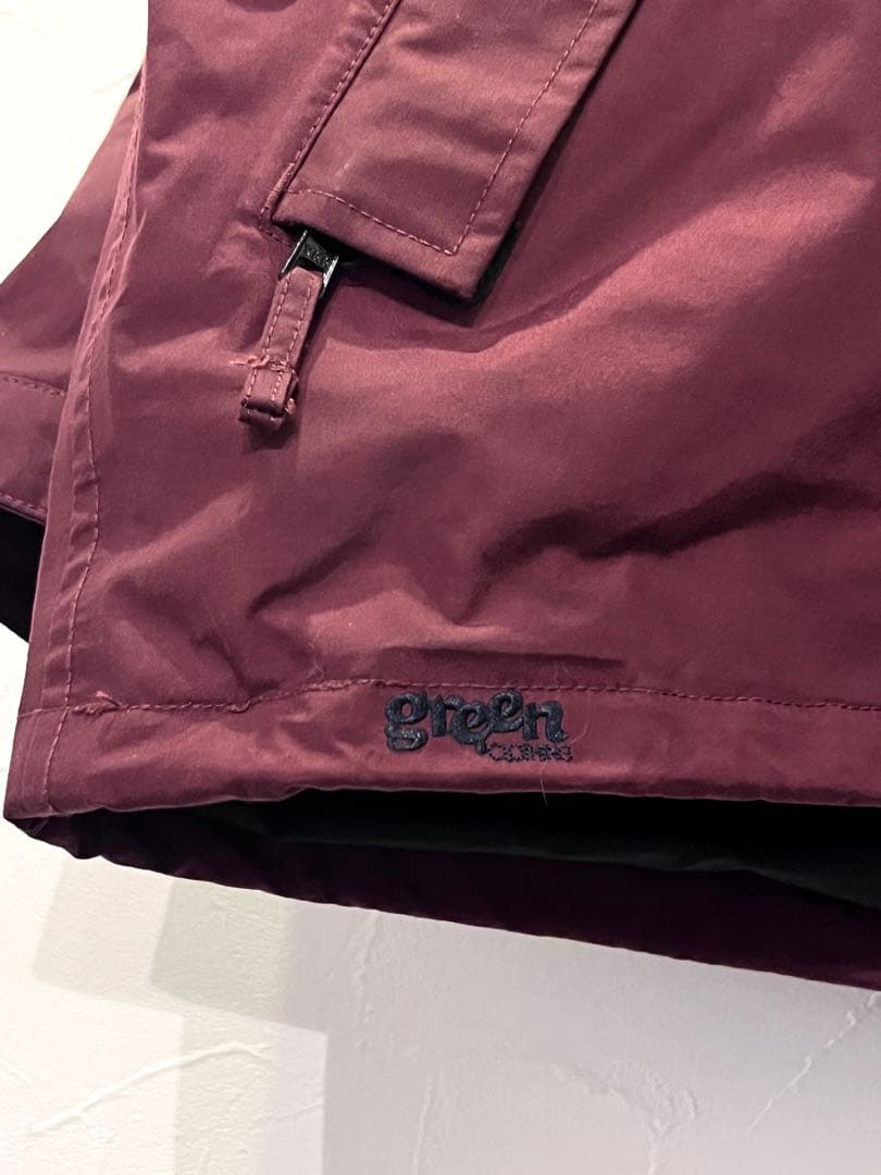 GREENCLOTHING 24/25 freejacketマルーンサイズL