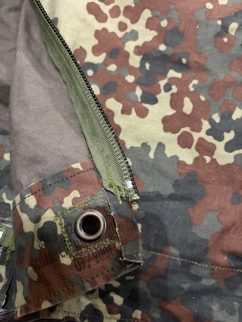 【値下】ドイツ軍 パップテント 軍幕 前面ジッパー加工済／蚊帳・ロープおまけ