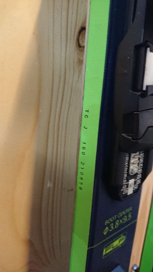 美品 OGASAKA CT-J 160㎝ ジュニアスキー板 簡単調整ビンディング