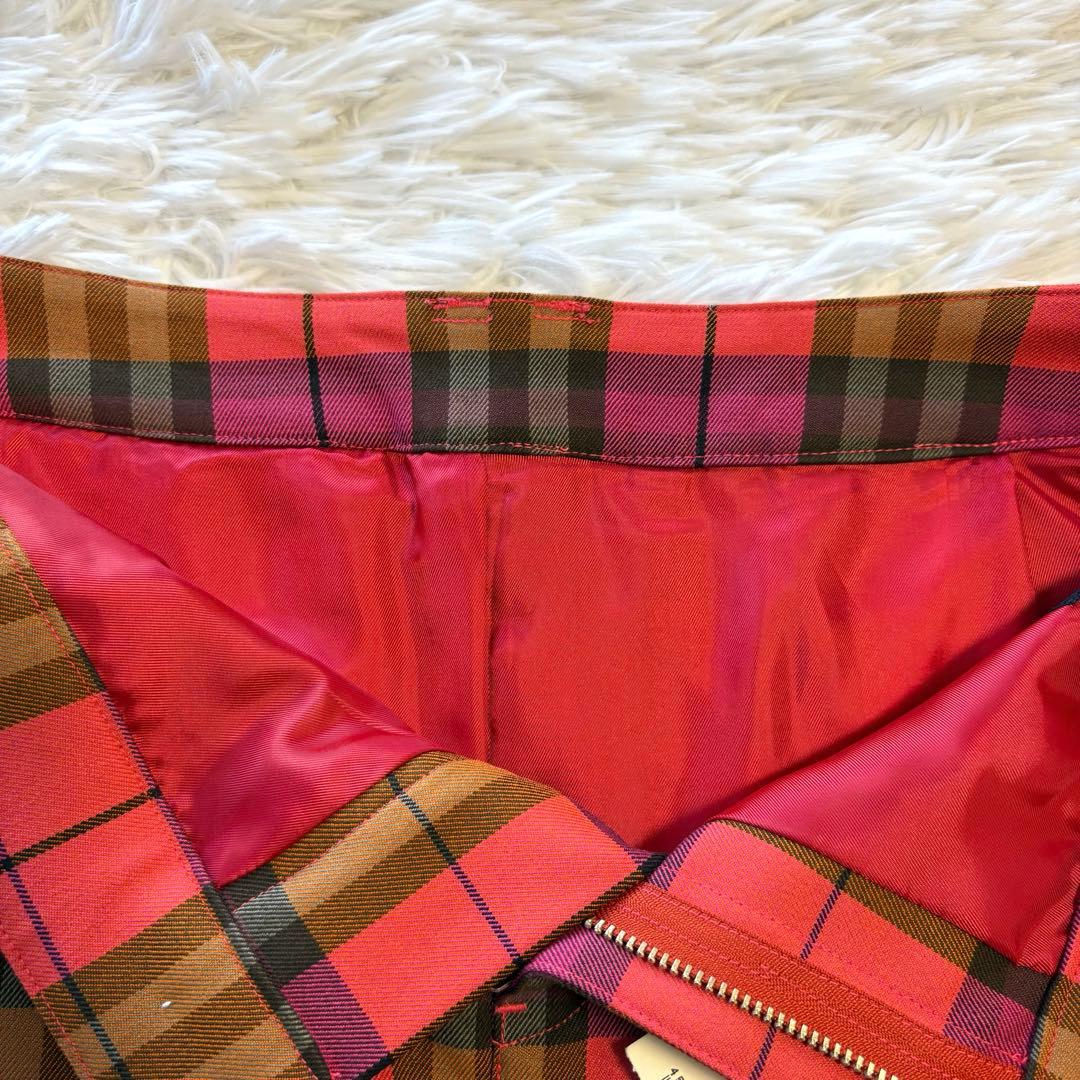 新品未使用品✨パーリーゲイツ S 0 ピンクベース ロゴ刺繍 ゴルフ スカート