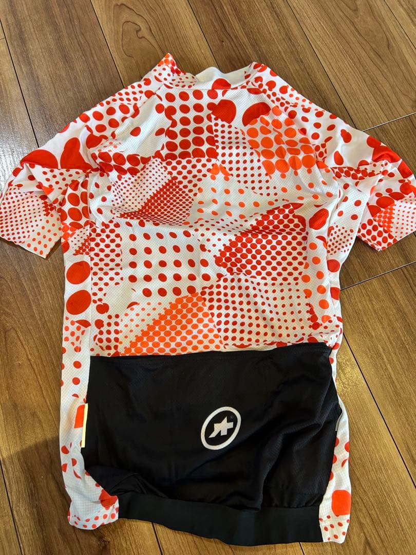 アソスassosErlkoenig SS Jersey半袖サイクルジャージ白赤S