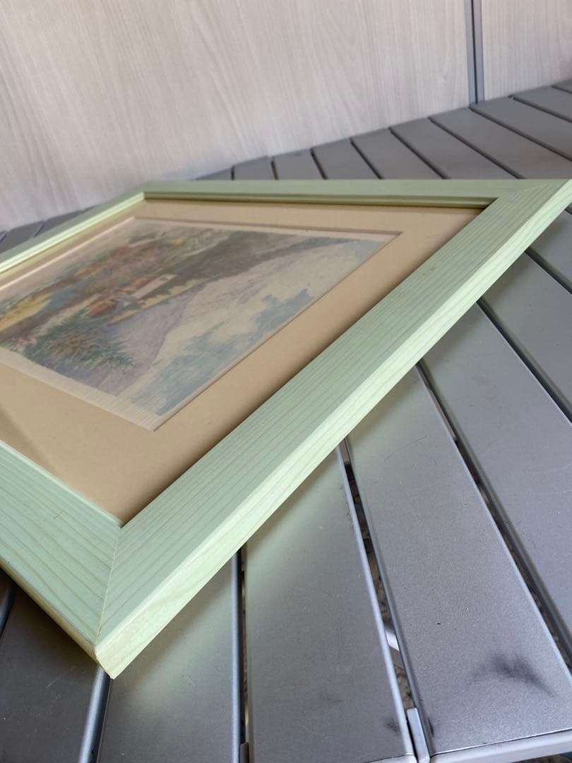 F. NERI 水彩画 Grazia della Folla 風景画　額縁