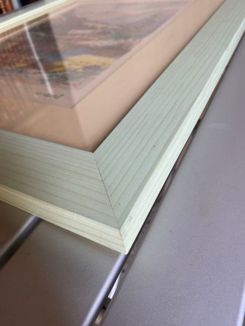 F. NERI 水彩画 Grazia della Folla 風景画　額縁