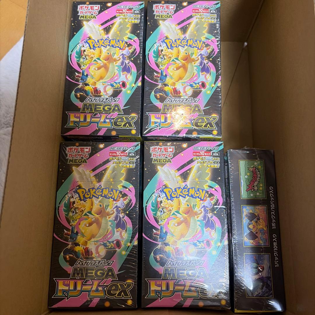 ポケモンカードゲーム MEGAドリームex 9BOX シュリンク付き　未開封