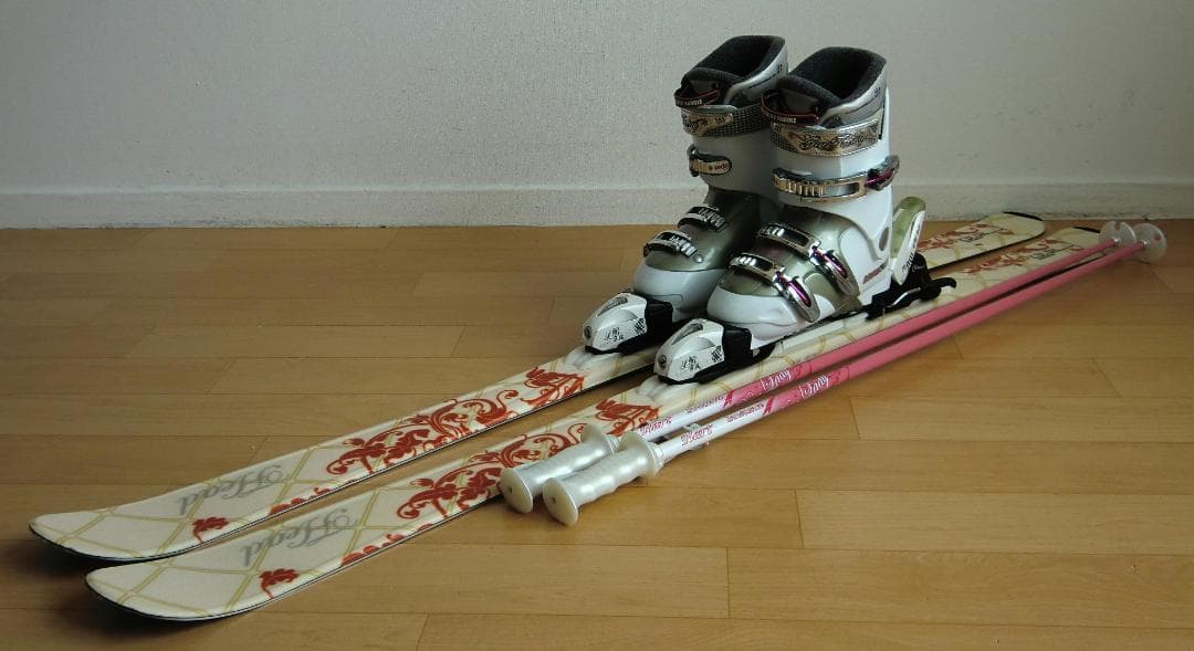 ■■送料無料■HEAD■女性用スキーフルセット■板149靴24.5■メンテ付■■