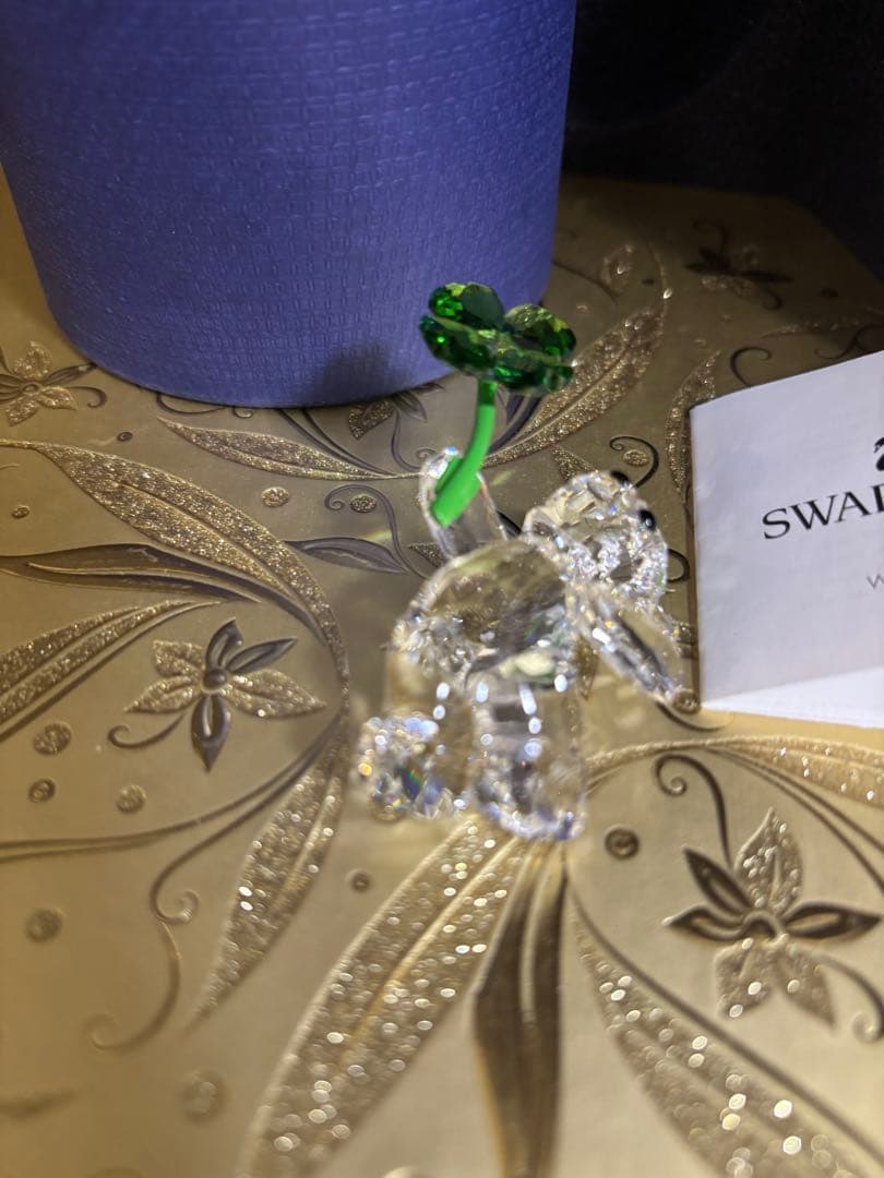 スワロフスキー　Krisベア Lucky Charm 四葉のクローバー