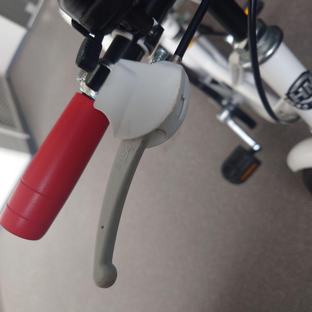 (直接取引　配送不可)キッズポリス自転車 ホワイト16インチ