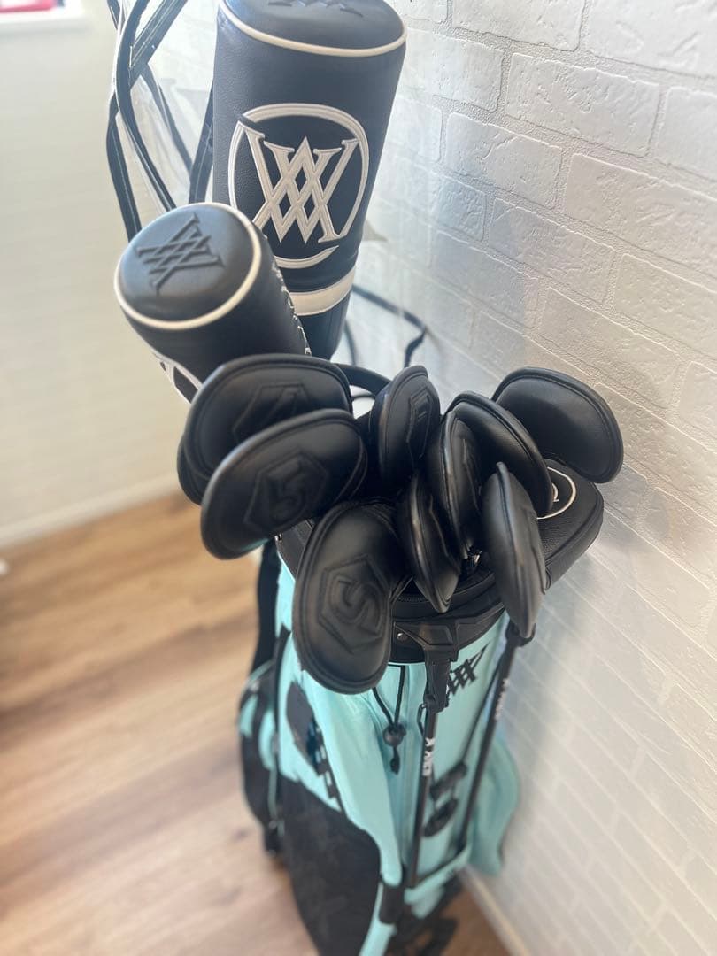 【極美品】 ANEW GOLF ゴルフバッグ & へットカバー セット