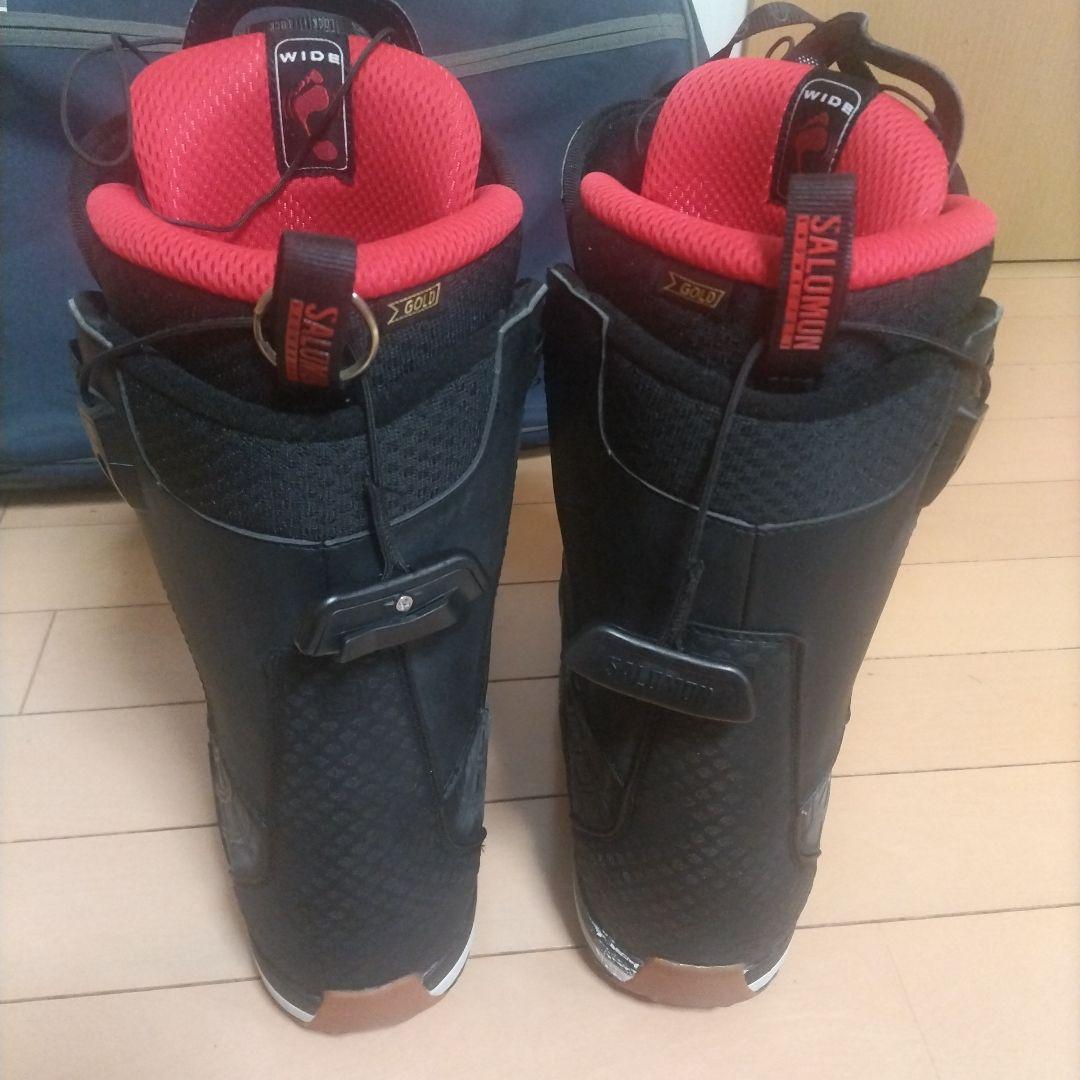 SALOMONスノーボードブーツ ブラック/レッド26.5cm