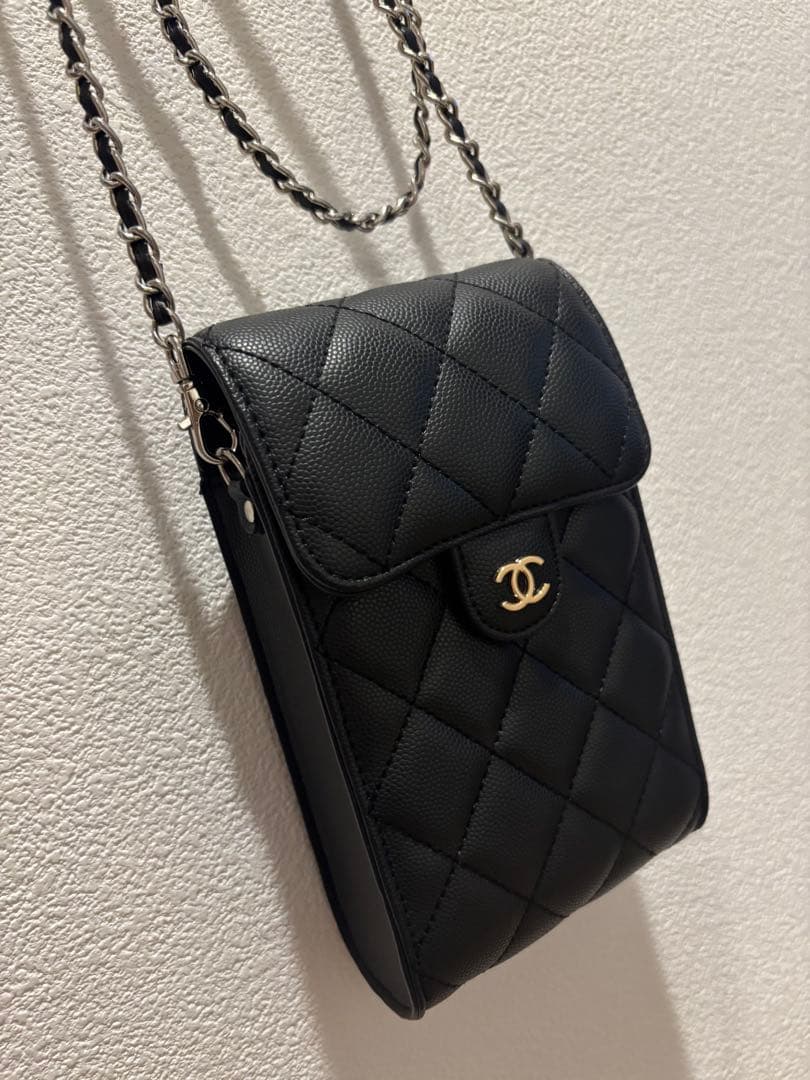 CHANEL シャネル ノベルティ スマホショルダー チェーンポーチ