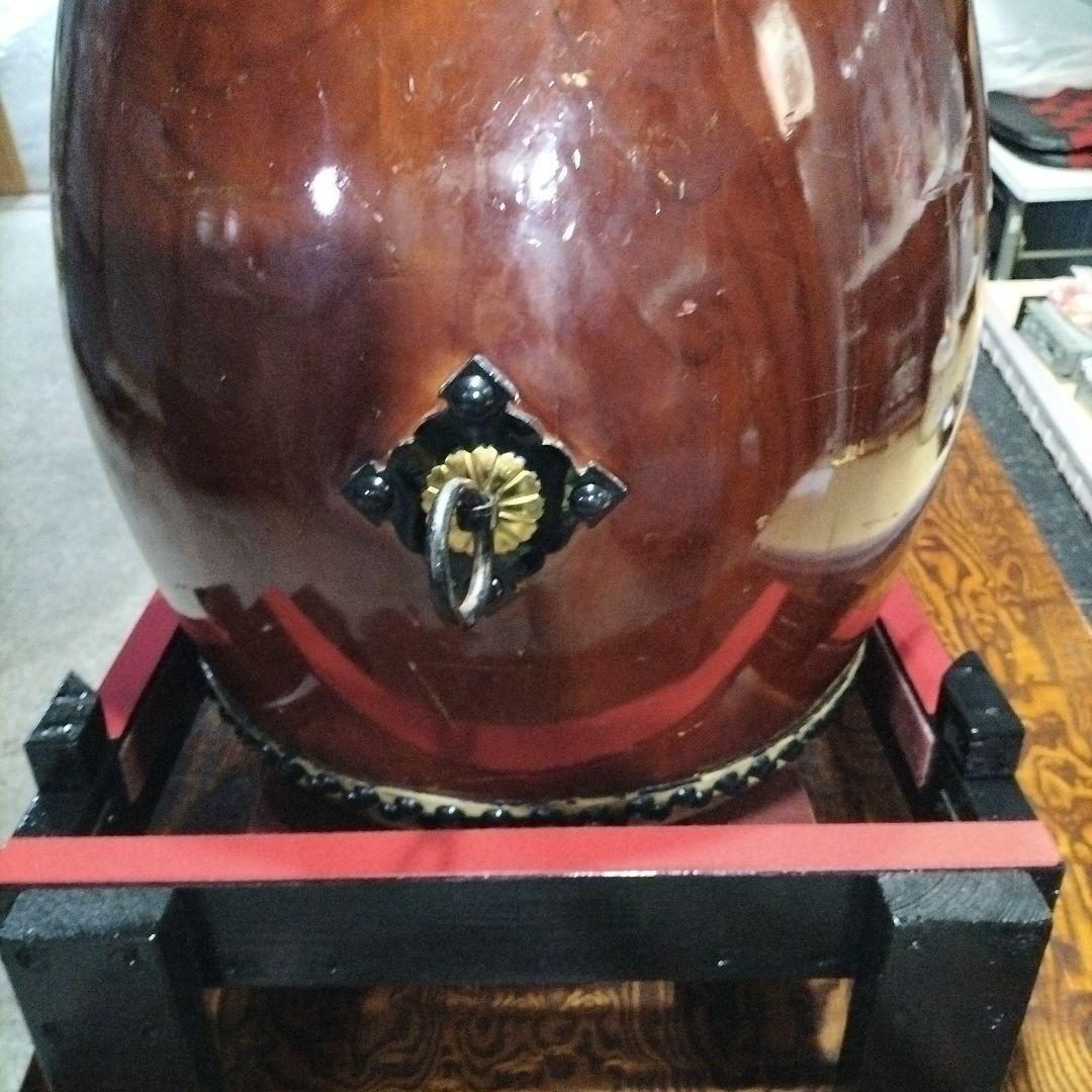 長胴太鼓　平打ち　立奏太鼓台　1.5尺〜2尺用中古品