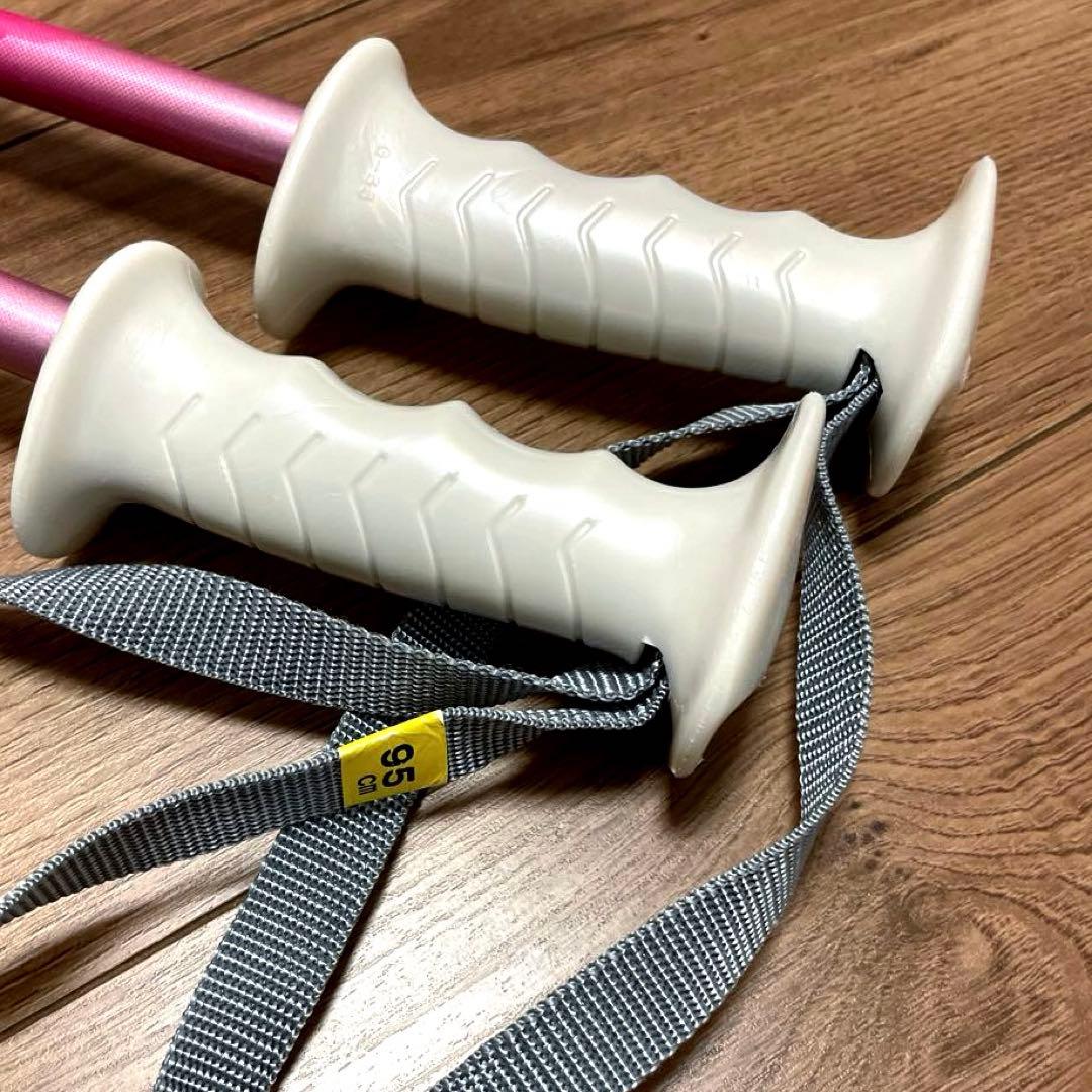 ジュニア スキー 120 ビンディング付き ポール 95cm STREULE