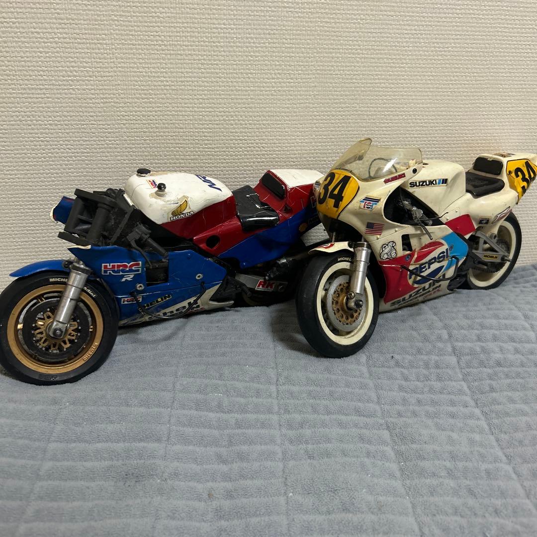 【ジャンク】京商 ハングオンレーサー 2台セット スズキRGV-Γ ホンダNR